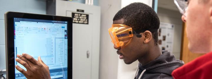 Students in a lab